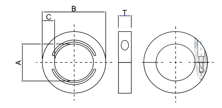 循环水处理设备量子管通环构造图尺寸