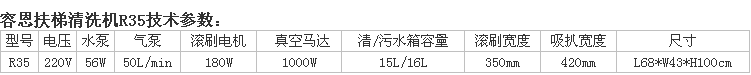 容恩Rongen R35扶梯清洗机_滚梯清洗机