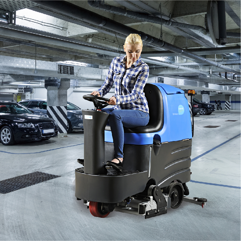 驾驶式洗地机提高环境清洁，增加洁净